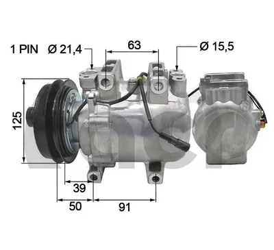 Compresor, aire acondicionado Isuzu D-MAX II · Isuzu D-MAX II Platform/Chassis