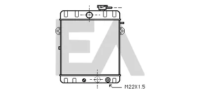 Radiador, refrigeración del motor Audi 80 B1 Saloon · Audi 100 C1 Coupe · Audi 100 C1 Saloon
