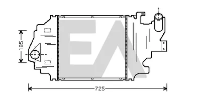Radiador de aire de admisión Renault CLIO II · Renault CLIO II Hatchback Van · Renault THALIA I