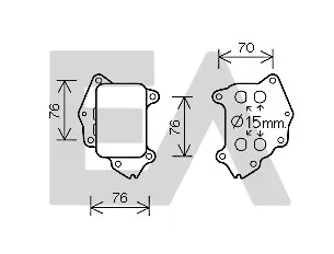 Radiador de aceite, aceite motor Citroën BERLINGO / BERLINGO FIRST Box Body/MPV · Citroën BERLINGO / BERLINGO FIRST MPV · Citroën XSARA