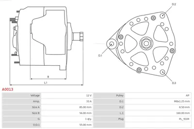 Alternador AS-PL A0013