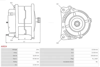Alternador AS-PL A0024