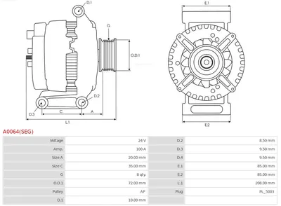 Alternador AS-PL A0064(SEG)