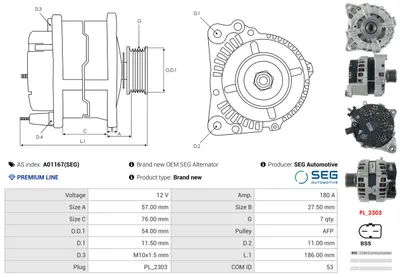 Alternador Bmw X5 · Bmw X6 · Bmw 7