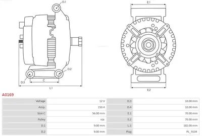 Alternador Mercedes-Benz C-CLASS · Mercedes-Benz SPRINTER 2-t Platform/Chassis · Mercedes-Benz E-CLASS