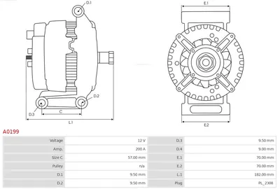 Alternador Mercedes-Benz VIANO · Mercedes-Benz VITO Bus · Mercedes-Benz VITO / MIXTO Van