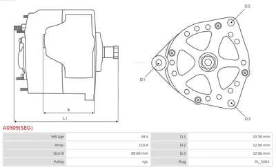 Alternador AS-PL A0309(SEG)