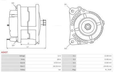 Alternador AS-PL A0437