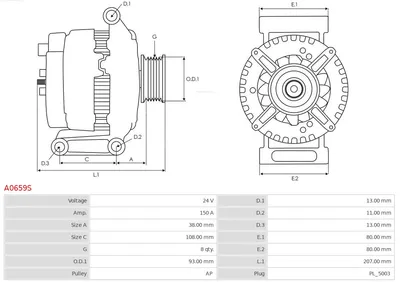 Alternador AS-PL A0659S