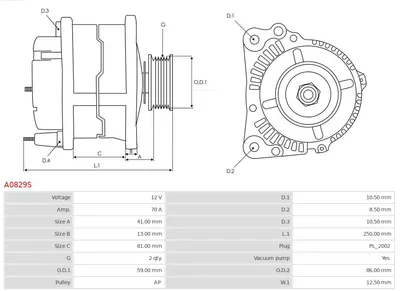 Alternador Nissan PATROL III/2 Station Wagon · Nissan PATROL III/2 Hardtop · Nissan PATROL GR IV