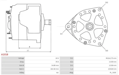 Alternador AS-PL A1018
