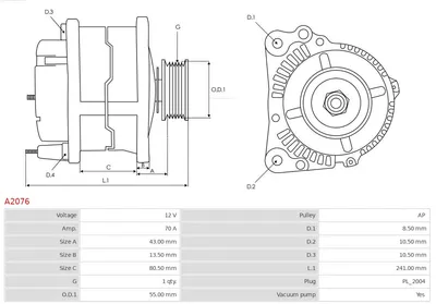 Alternador Nissan PRIMERA · Nissan SUNNY III Hatchback · Nissan SUNNY III Liftback