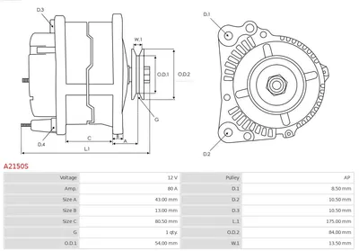 Alternador Nissan PRIMERA · Nissan PRIMERA Hatchback · Nissan ALMERA I Hatchback