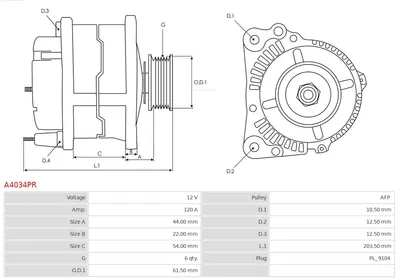 Alternador Alfa Romeo 156 · Alfa Romeo 166 · Alfa Romeo 156 Sportwagon