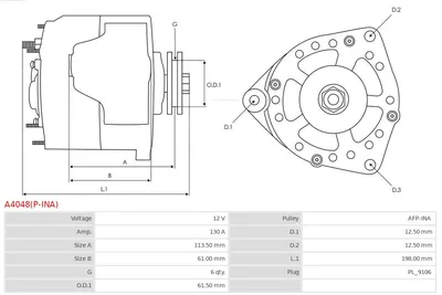 Alternador Opel VECTRA C · Opel VECTRA C GTS · Opel SIGNUM Hatchback