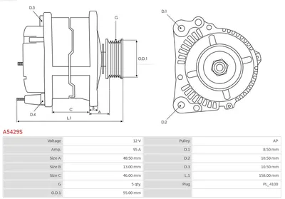 Alternador Mitsubishi COLT VI · Seat IBIZA V