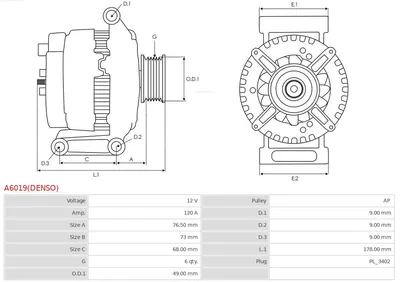 Alternador Ford FOCUS C-MAX · Ford FOCUS II · Ford FOCUS II Turnier