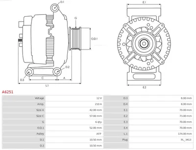 Alternador Dodge NITRO · Dodge NITRO VAN · Jeep WRANGLER III