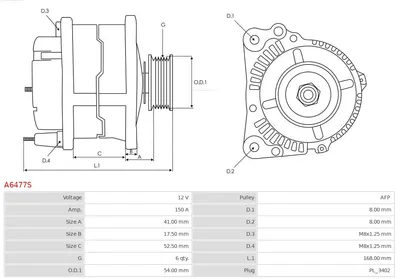 Alternador Ford FOCUS C-MAX · Ford FOCUS II · Ford FOCUS II Turnier