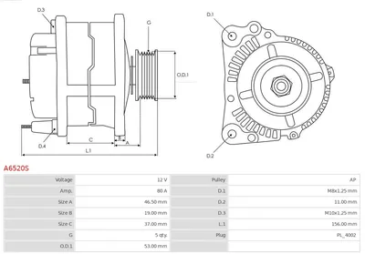 Alternador Toyota IQ
