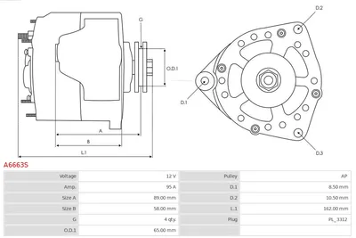 Alternador Honda CR-V I