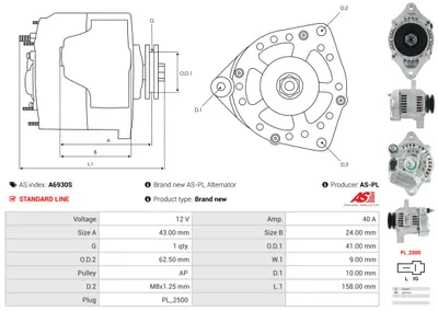 Alternador Daihatsu CUORE IV · Daihatsu CUORE II · Daihatsu HIJET Van