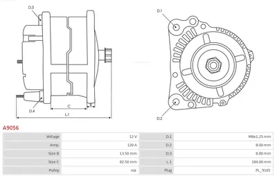 Alternador AS-PL A9056