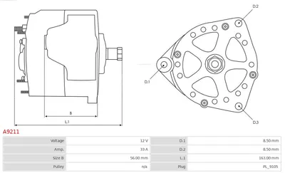 Alternador AS-PL A9211