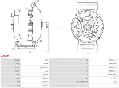 Alternador AS-PL A9269S