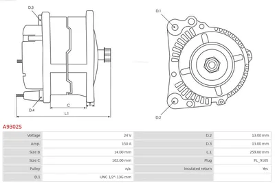 Alternador AS-PL A9302S
