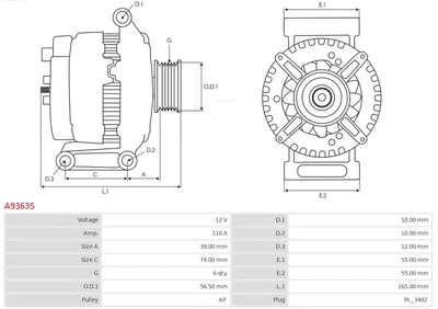 Alternador AS-PL A9363S