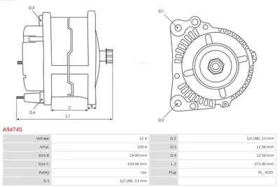 Alternador AS-PL A9474S