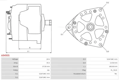 Alternador AS-PL A9493S