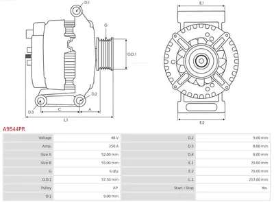 Alternador Audi Q7 · Audi A8 D5 · Audi A7 Sportback