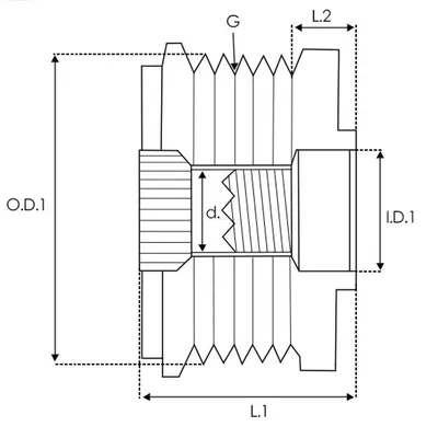Rueda libre alternador Renault KANGOO · Renault CLIO II · Renault KANGOO Express