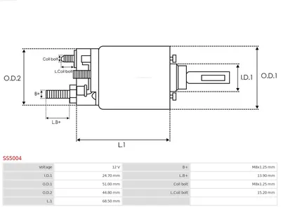 Interruptor magnético, estárter AS-PL SS5004