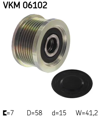 Rueda libre alternador Toyota HIACE IV Bus · Toyota HIACE IV Van · Toyota LAND CRUISER PRADO