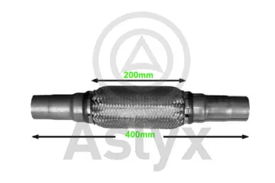 Unión flexible, escape Aslyx AS-200657