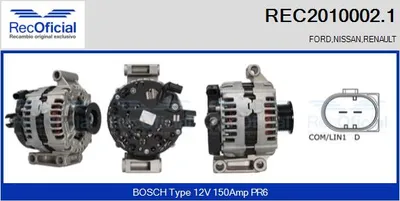 Alternador Ford GALAXY II · Ford S-MAX · Ford MONDEO IV Saloon