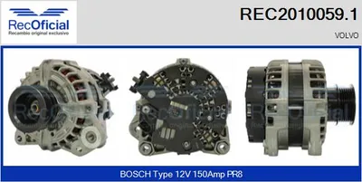 Alternador Volvo S80 II · Volvo V70 III · Volvo S60 II