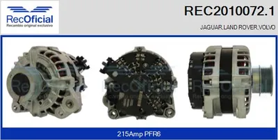 Alternador Land Rover RANGE ROVER EVOQUE · Land Rover RANGE ROVER EVOQUE Convertible · Jaguar F-PACE