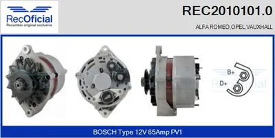Alternador Opel KADETT C Estate · Opel KADETT C City · Opel KADETT C Coupe