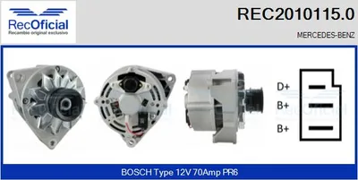 Alternador Mercedes-Benz 124 Coupe · Mercedes-Benz 124 Saloon · Mercedes-Benz 124 T-Model