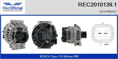 Alternador Renault LAGUNA I · Renault LAGUNA I Grandtour · Renault MEGANE I
