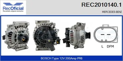 Alternador Mercedes-Benz E-CLASS · Mercedes-Benz E-CLASS T-Model