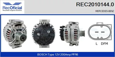 Alternador Mercedes-Benz VIANO · Mercedes-Benz VITO Bus · Mercedes-Benz VITO / MIXTO Van