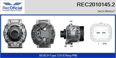 Alternador Renault MEGANE I · Renault MEGANE I Coach · Renault MEGANE I Classic