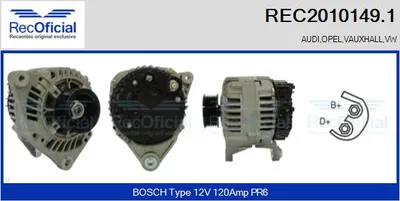 Alternador Audi 80 B4 Saloon · Audi 80 B4 Avant · Audi 100 C4 Saloon