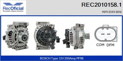Alternador Mercedes-Benz S-CLASS · Mercedes-Benz C-CLASS · Mercedes-Benz C-CLASS Coupe