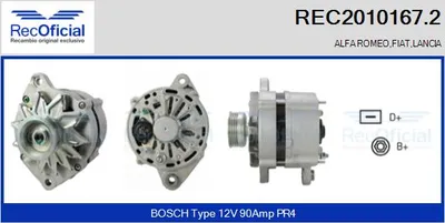 Alternador Fiat CROMA · Lancia DEDRA · Lancia DELTA II